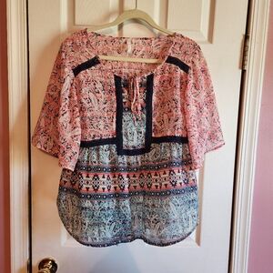 Red Camel Bohemian Top